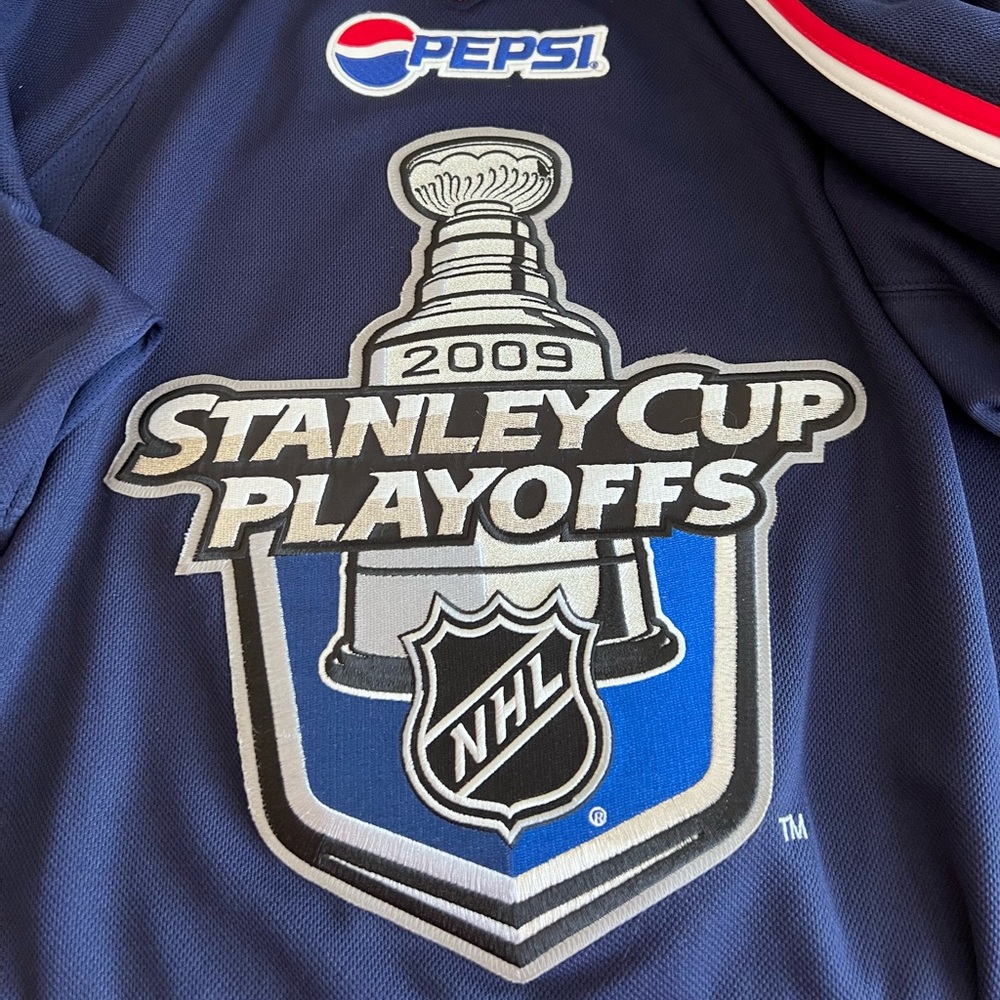 NHL Reebok 2009 Stanley Cup Playoffs Jersey Size Large